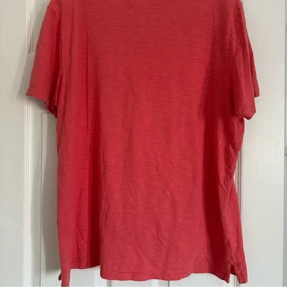 SOUTHERN TIDE Men’s Watermelon Red Sun Farer Slub Cotton Short Sleeve Polo L - Picture 5 of 10